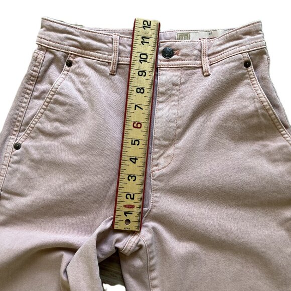 Gap Barrel Khaki High Rise Canvas Pants Rose Dawn Pink Pink Women's 2P - Picture 5 of 7